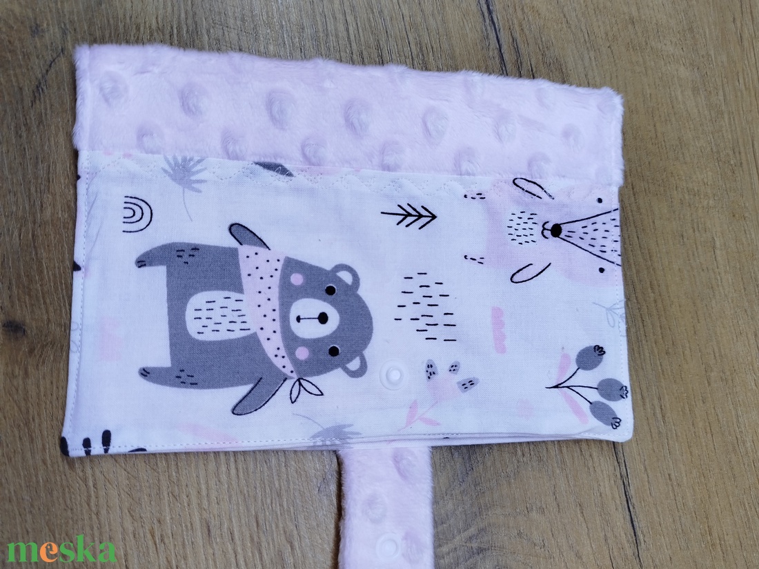 textil gyermek egészségügyi kiskönyv borító maci  mintával - baba - mama - babaemlékek - egészségügyi kiskönyv borító - Meska.hu