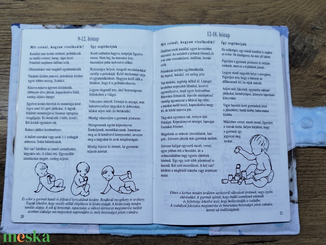 textil gyermek egészségügyi kiskönyv borító    A kis herceg  mintával - baba - mama - babaemlékek - egészségügyi kiskönyv borító - Meska.hu