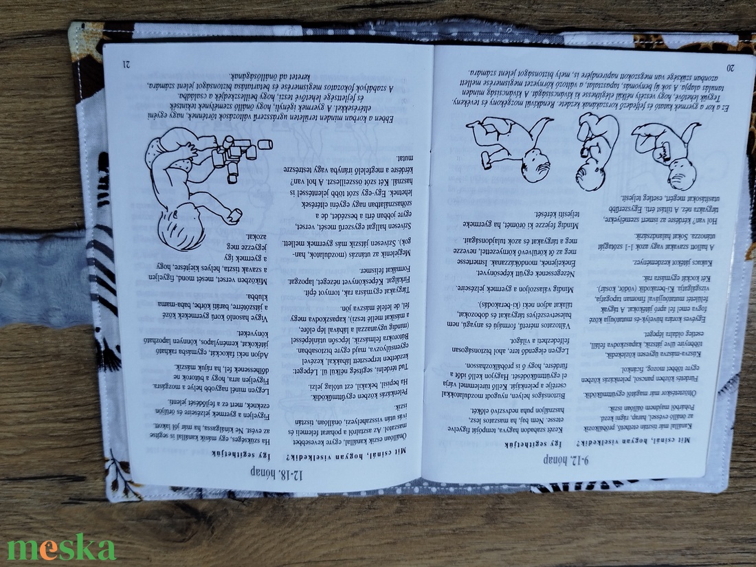 textil gyermek egészségügyi kiskönyv borító    állatmintával - baba - mama - babaemlékek - egészségügyi kiskönyv borító - Meska.hu