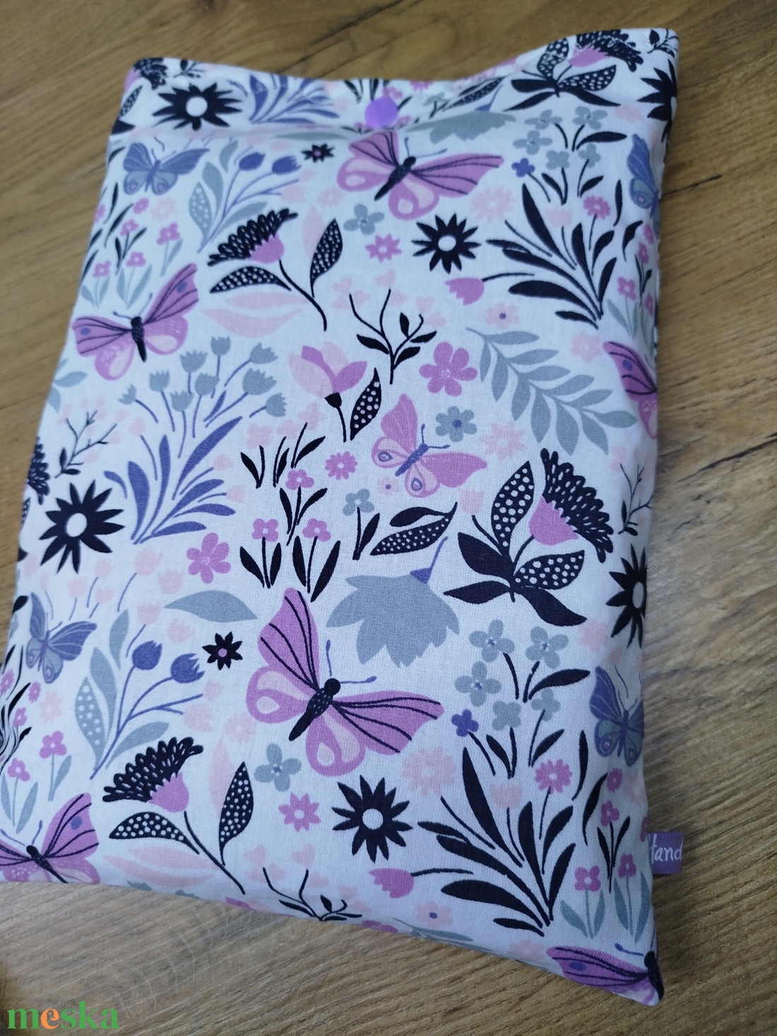 Pillangó mintás  textil könytartó- könyvtok  - könyv & zene - könyvtok - Meska.hu