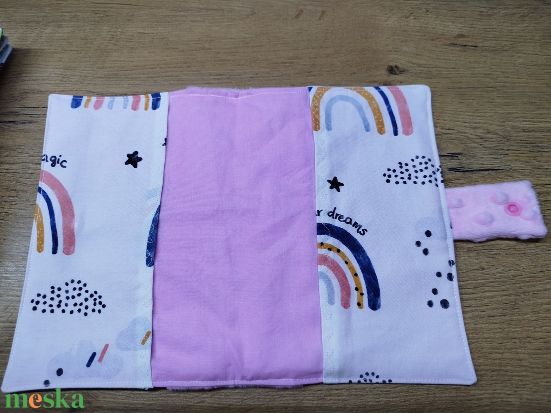textil gyermek egészségügyi kiskönyv borító nyuszi     mintával - baba - mama - babaemlékek - egészségügyi kiskönyv borító - Meska.hu