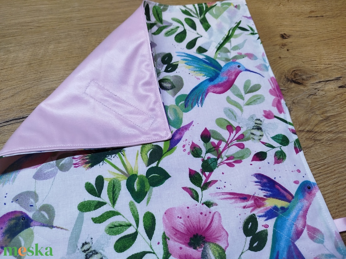 Kolibri   mintás   újraszalvéta,textilszalvéta tízórai,uzsonna csomagolására, - otthon & életmód - konyhafelszerelés, tálalás - konyhai textil - szalvéta - Meska.hu