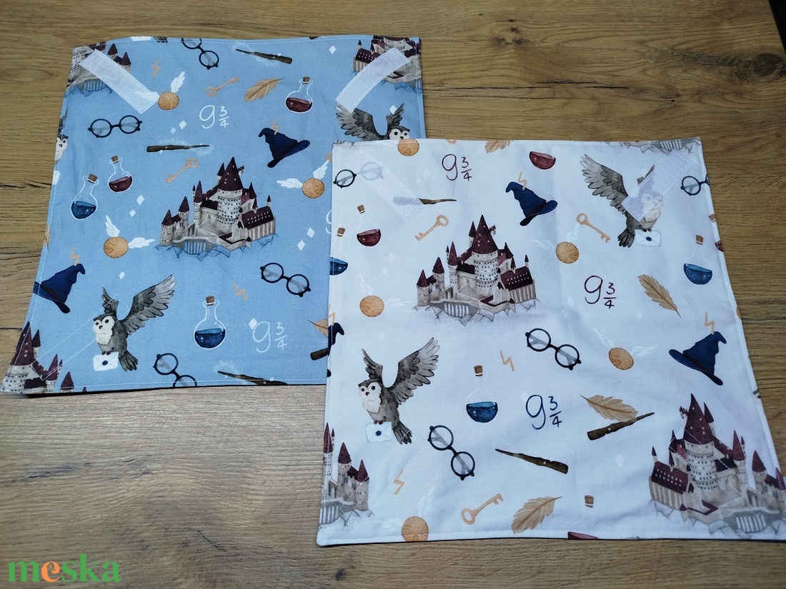2 db Harry Potter mintás  újraszalvéta,textilszalvéta tízórai,uzsonna csomagolására, - otthon & életmód - konyhafelszerelés, tálalás - konyhai textil - szalvéta - Meska.hu