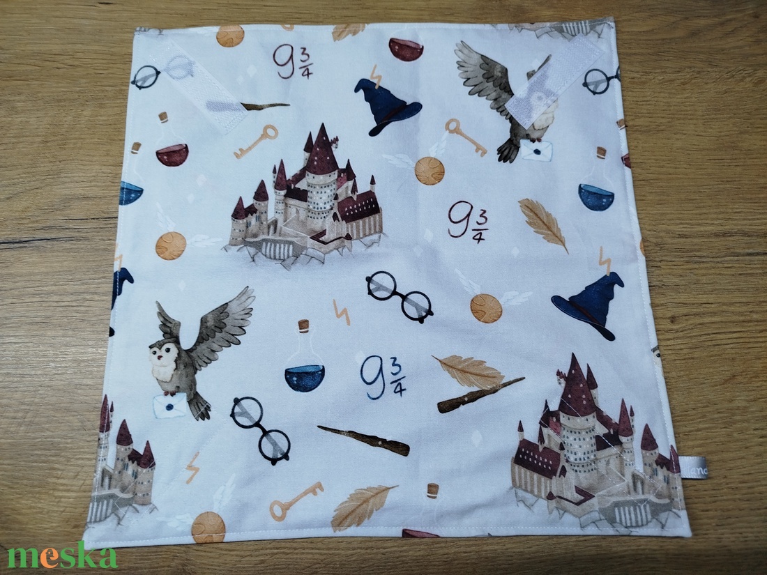 2 db Harry Potter mintás  újraszalvéta,textilszalvéta tízórai,uzsonna csomagolására, - otthon & életmód - konyhafelszerelés, tálalás - konyhai textil - szalvéta - Meska.hu