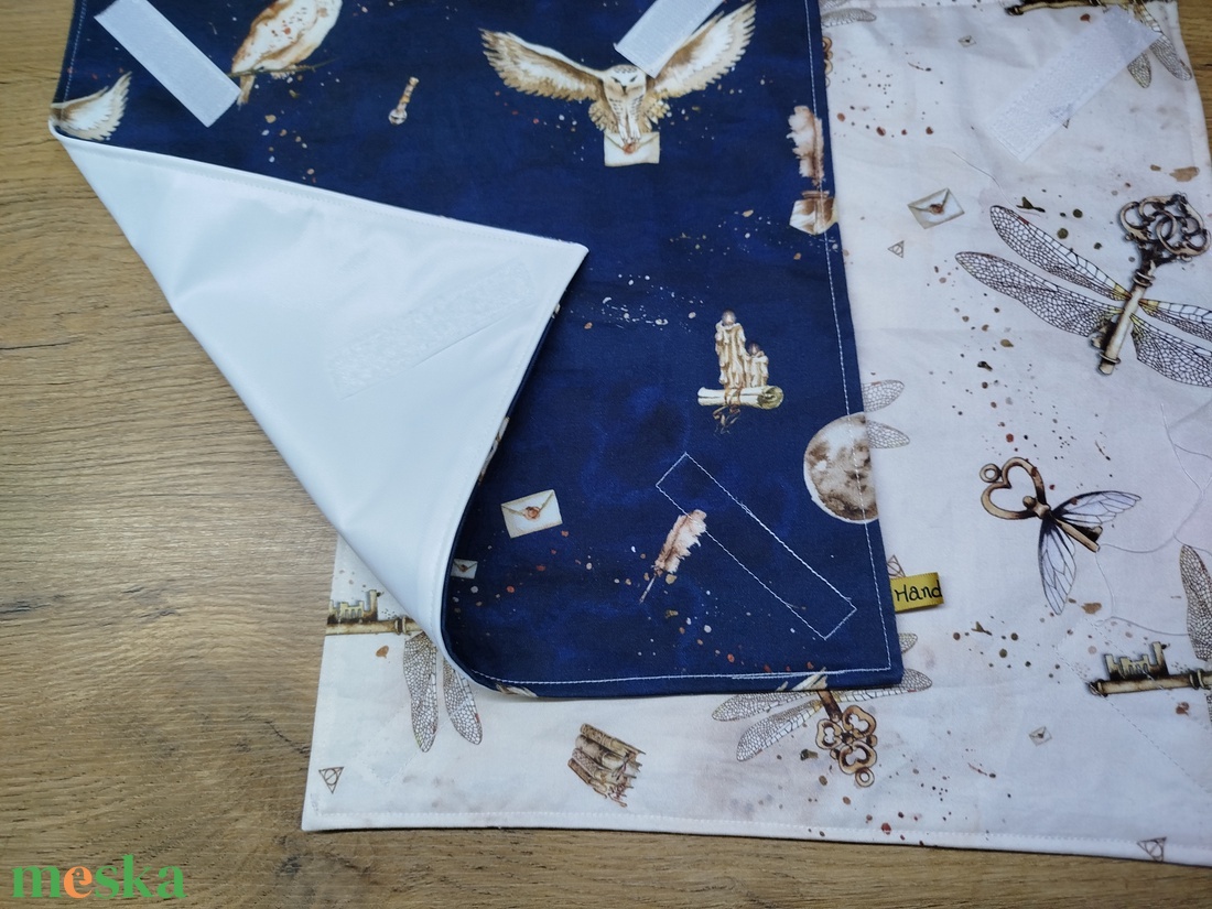 2 db Harry Potter mintás  újraszalvéta,textilszalvéta tízórai,uzsonna csomagolására, - otthon & életmód - konyhafelszerelés, tálalás - konyhai textil - szalvéta - Meska.hu