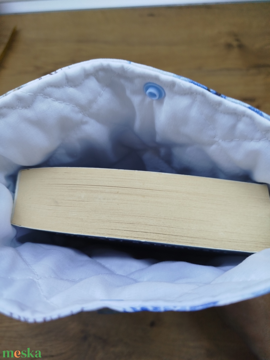 szarvas- bagoly- téli táj mintás könyvtok-könyvtartó vagy tablet tartó pamutvászon anyagból  - könyv & zene - könyvtok - Meska.hu
