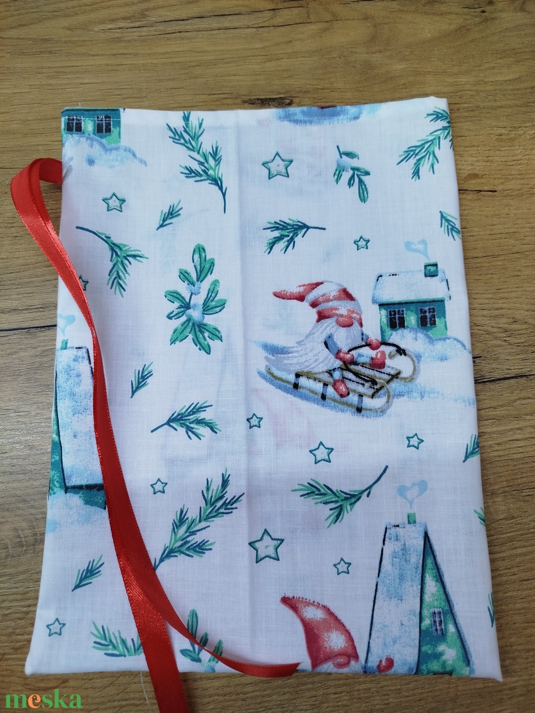 1 db textil mikulás zsák-ajándék átadó zsák - karácsony - mikulás - mikulás zsák - Meska.hu