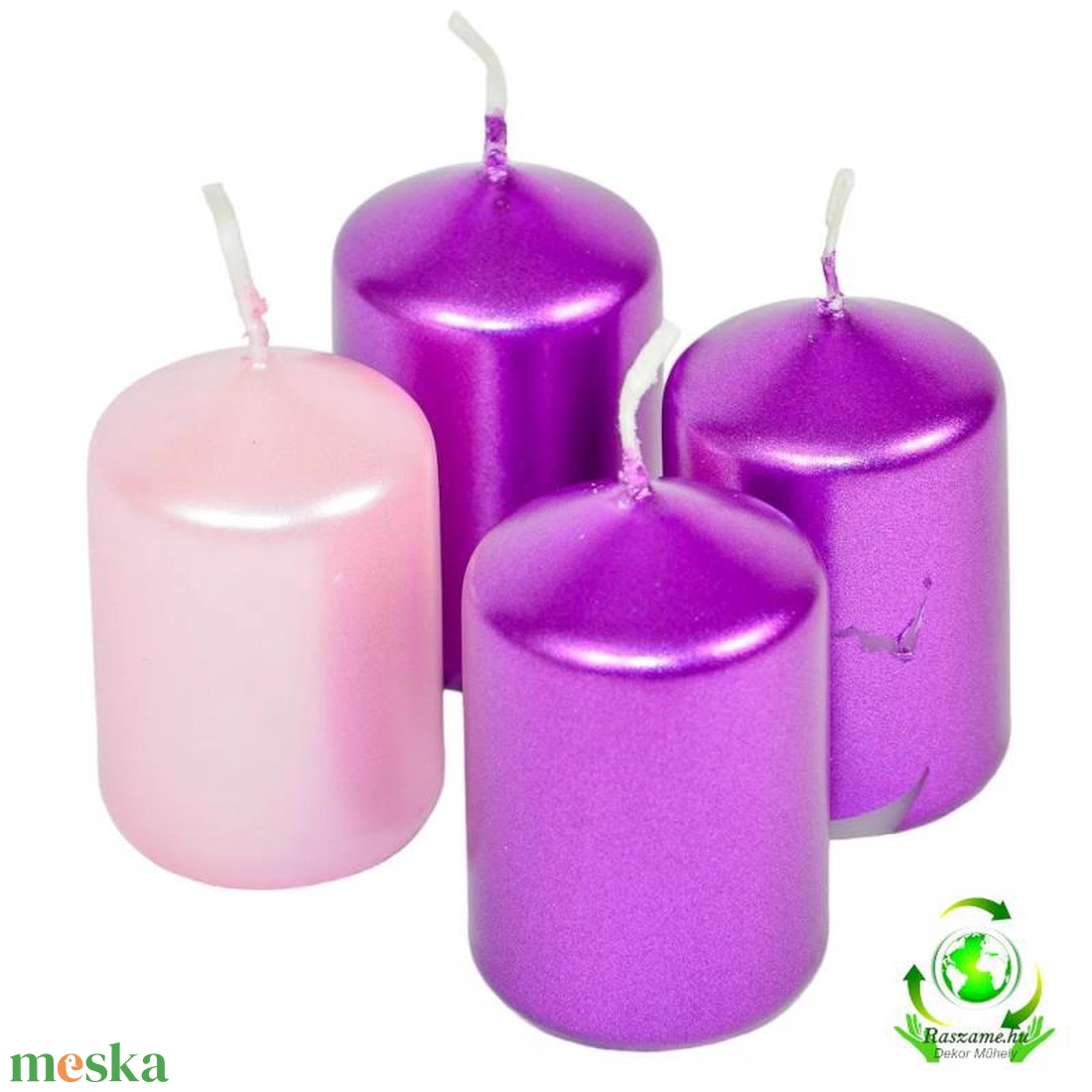 Adventi metál gyertya szett 40x60mm - 3lila 1rózsaszín - kellékek & szerszámok - dekorációs kellékek - dekorációs gyertya - Meska.hu Adventi metál gyertya szett 40x60mm - 3lila 1rózsaszín - kellékek & szerszámok - dekorációs kellékek - dekorációs gyertya - Meska.hu