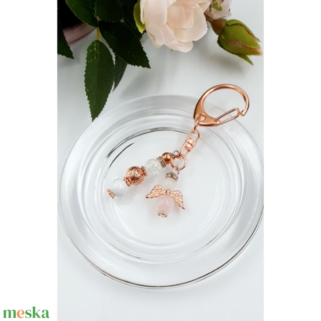 Rosegold angyal kulcstartó - táska & tok - kulcstartó & táskadísz - kulcstartó - Meska.hu Rosegold angyal kulcstartó - táska & tok - kulcstartó & táskadísz - kulcstartó - Meska.hu