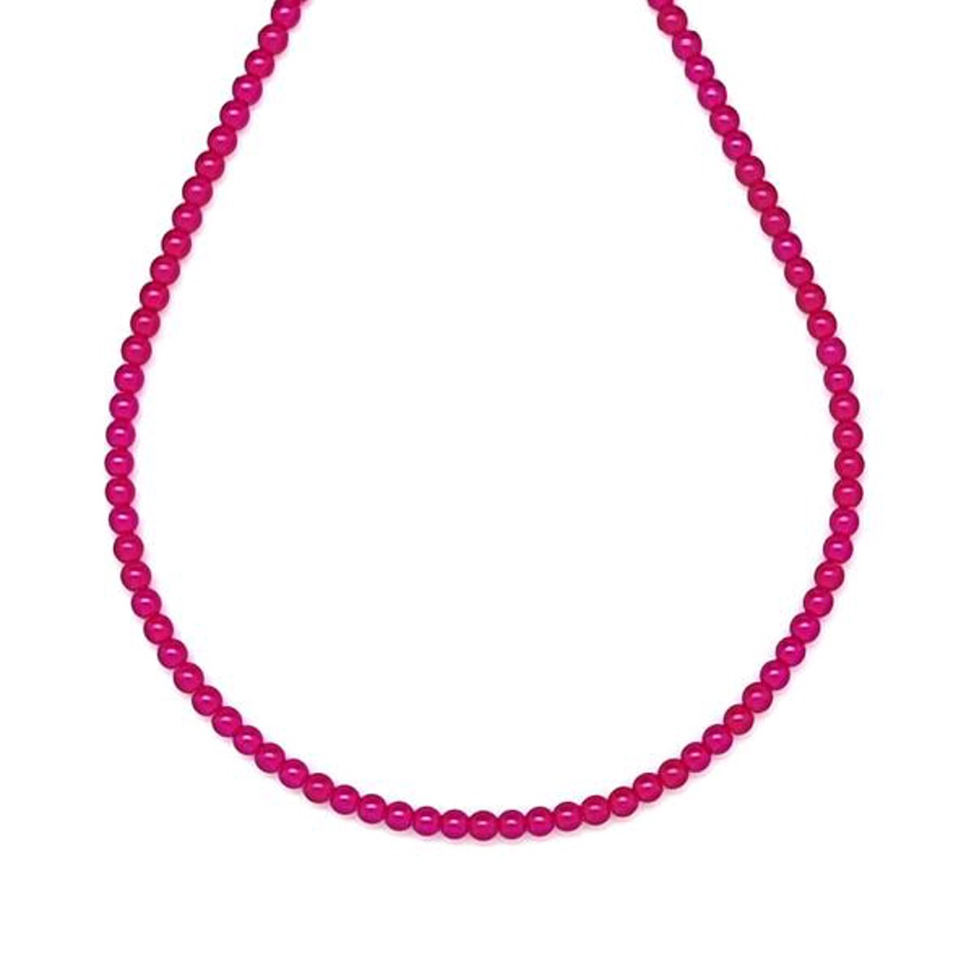 Rubin szintetikus golyó 2,5mm  ékszerkészítő alapanyag (füzér) - kellékek & szerszámok - ásvány alapanyag - ásványfüzér - Meska.hu