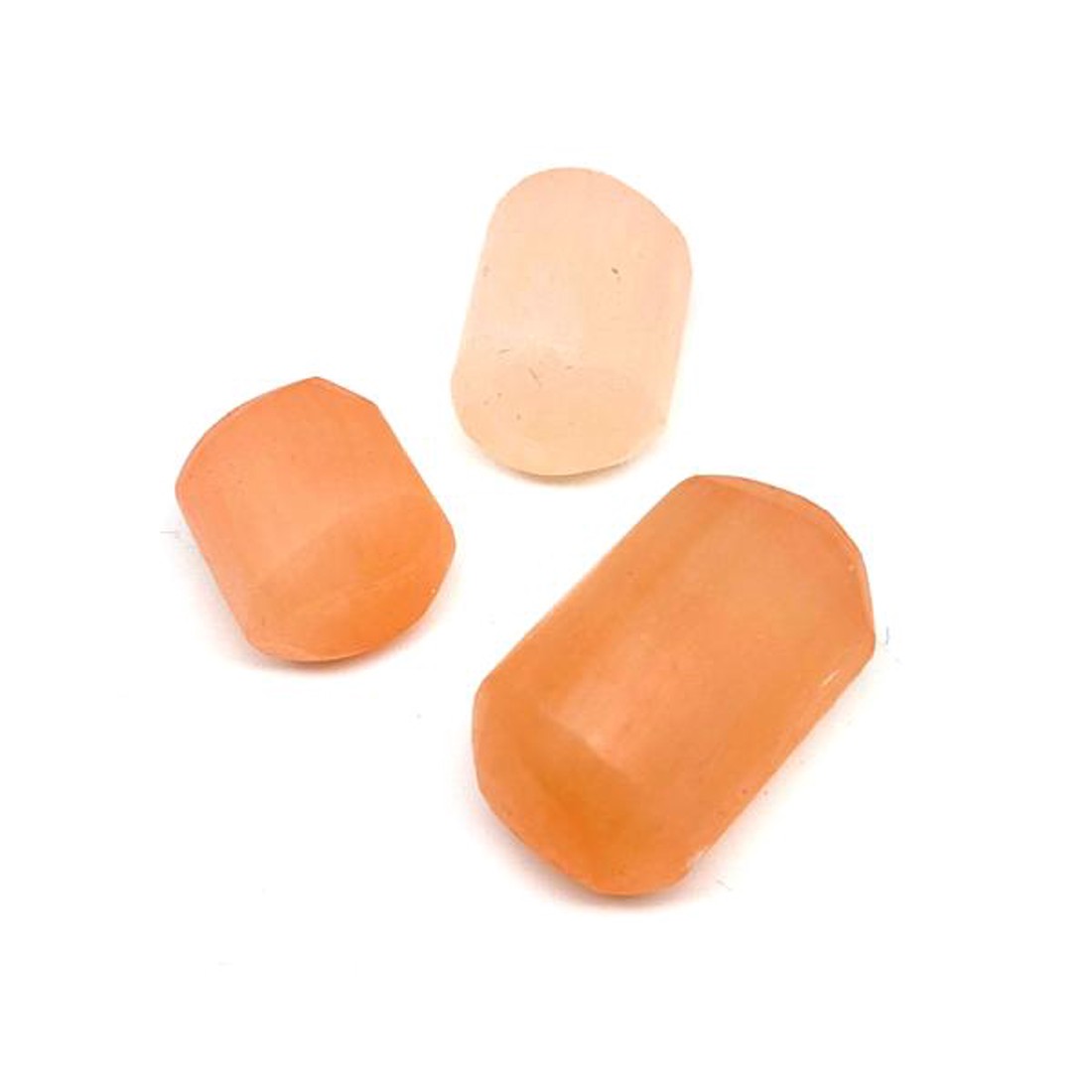 Szelenit dobcsiszolat narancs 2-2,5cm 3db /csomag - kellékek & szerszámok - ásvány alapanyag - szelenit korong - Meska.hu