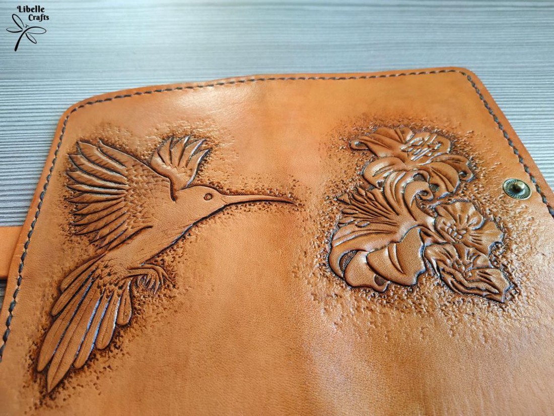 Virágos  kolibris pénztárca - táska & tok - pénztárca & más tok - pénztárca - női pénztárca - Meska.hu