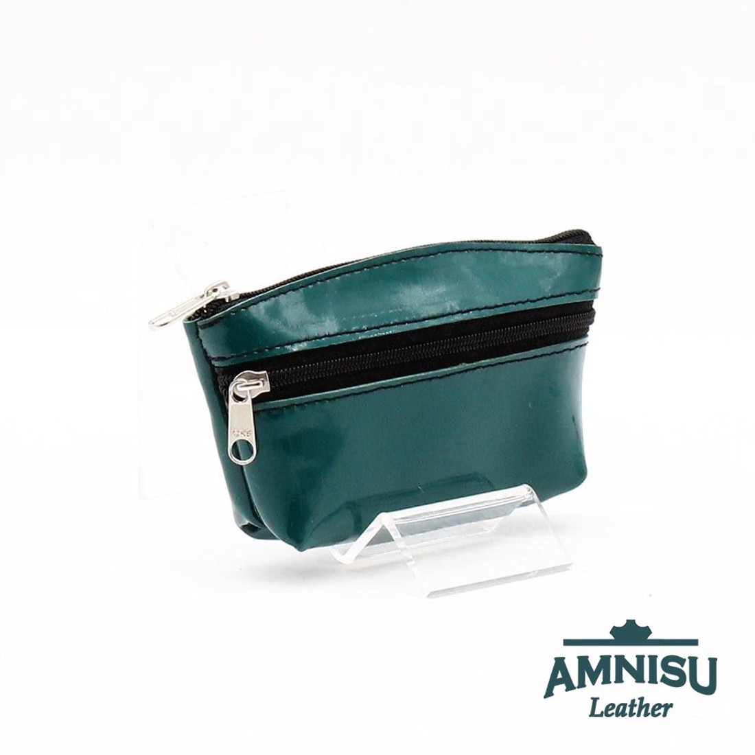 Zöld lakk kettő cipzáras kulcstartó B7005 - táska & tok - kulcstartó & táskadísz - kulcstartó - Meska.hu