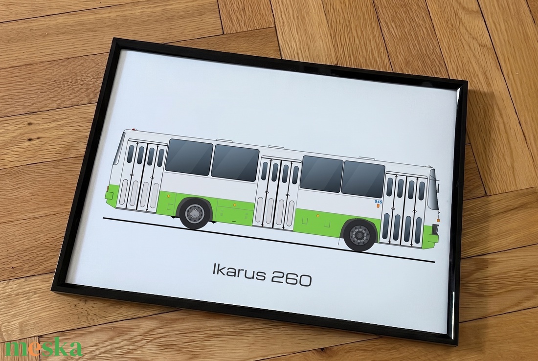 Ikarus retro busz poszter fali dísz � Választható festési variánsban - otthon & életmód - dekoráció - kép & falikép - poszter - Meska.hu
