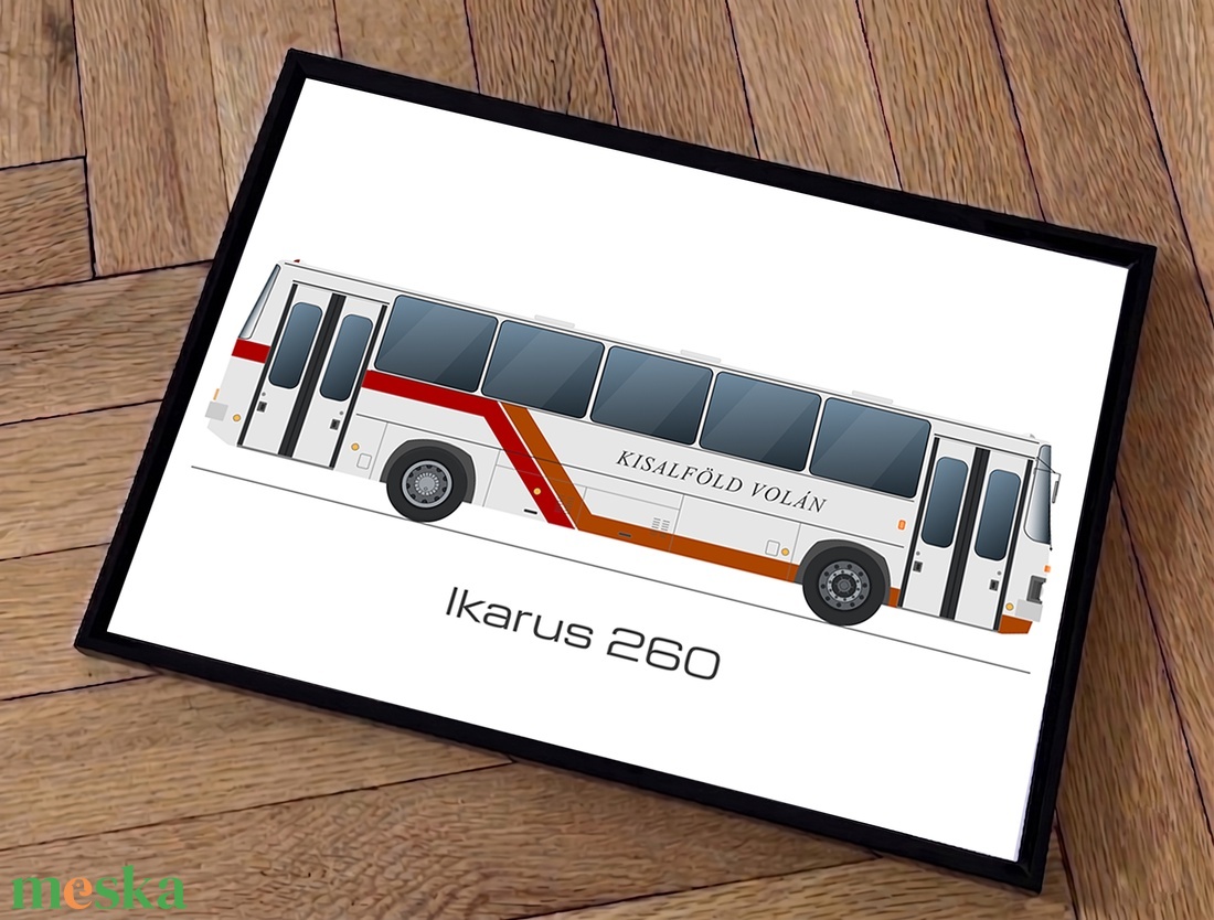 Ikarus retro busz poszter fali dísz � Választható festési variánsban - otthon & életmód - dekoráció - kép & falikép - poszter - Meska.hu