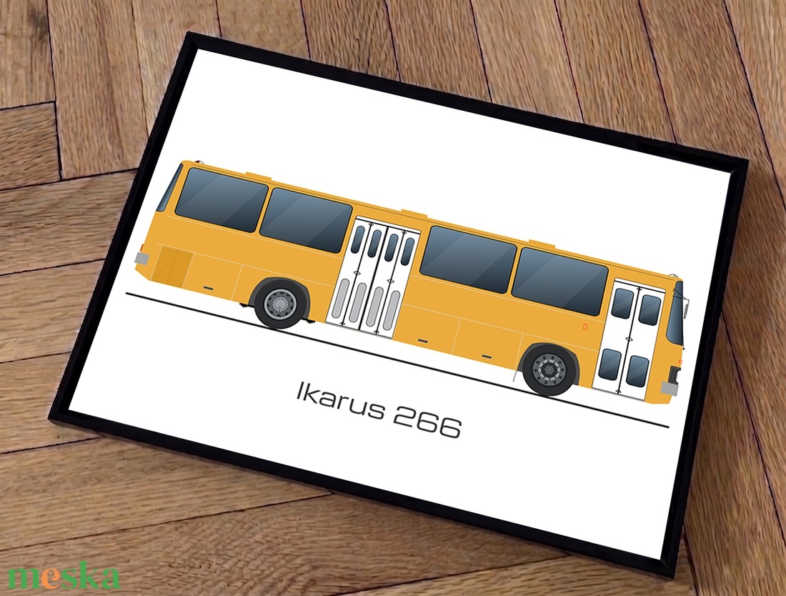 Ikarus retro busz poszter fali dísz  - otthon & életmód - dekoráció - kép & falikép - poszter - Meska.hu