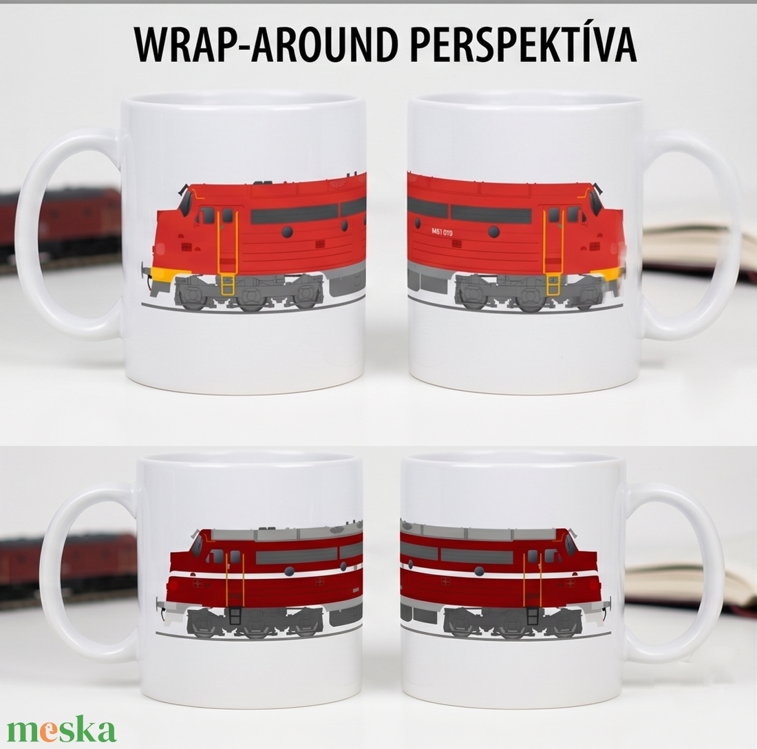 Ikonikus MÁV Nohab Mozdonyos Bögre (3 dl) � Egyedi Retro Vasutas Ajándék Választható Színben - otthon & életmód - dekoráció - kép & falikép - poszter - Meska.hu