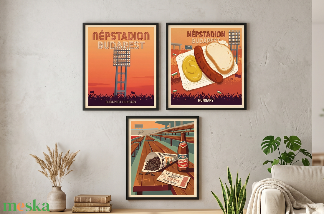 Magyar Foci Legenda Retro Foci Stadion Prémium Focis Falikép � Modern Minimalista Poszter - otthon & életmód - dekoráció - kép & falikép - poszter - Meska.hu