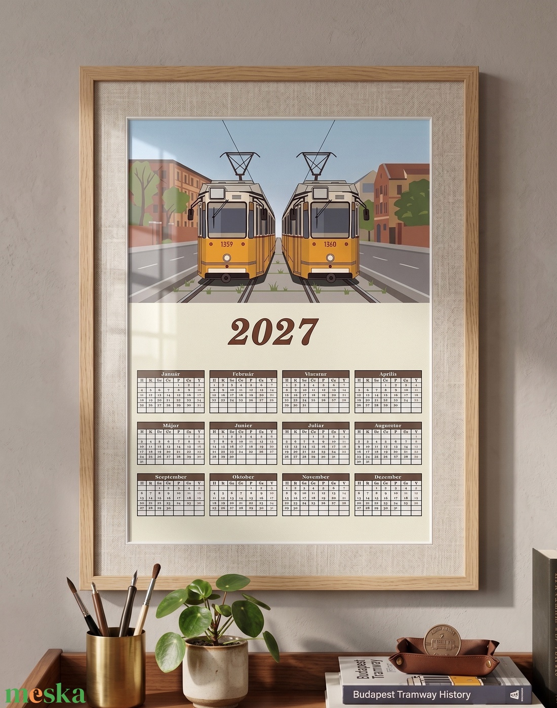 Vasúti Legendák � 2027-es Falinaptár � A3-as Prémium Retró Dekoráció - otthon & életmód - papír, írószer - naptár & tervező - Meska.hu