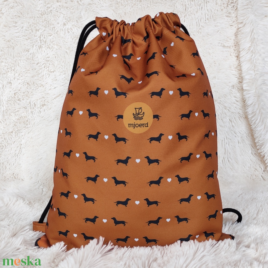 Tacskós tornazsák (egyedi mintás) - táska & tok - hátizsák - tornazsák, gymbag - Meska.hu