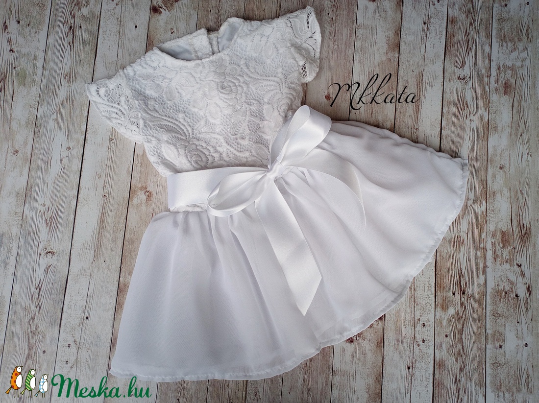 Alkalmi ,keresztelő kislány ruha több méretben  -  - Meska.hu