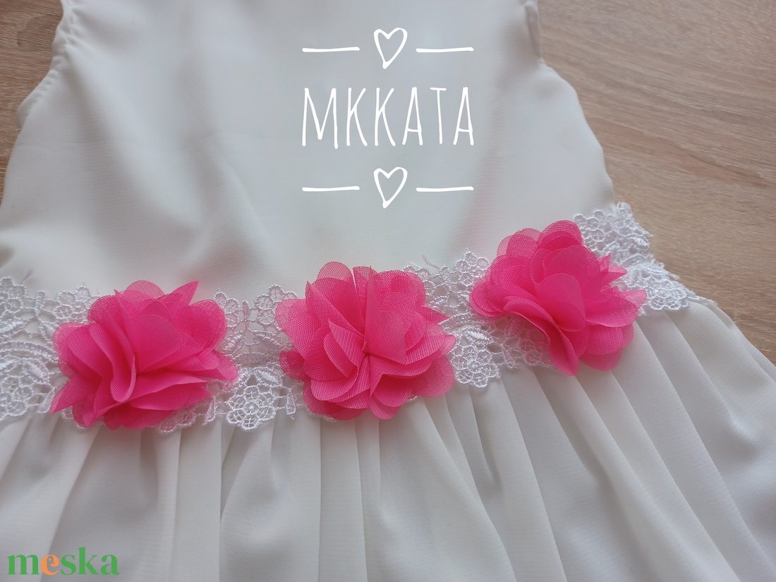 Ünnepi Elegancia: Kislány keresztelő ruha  68 - as méret  - ruha & divat - babaruha & gyerekruha - keresztelő ruha - Meska.hu