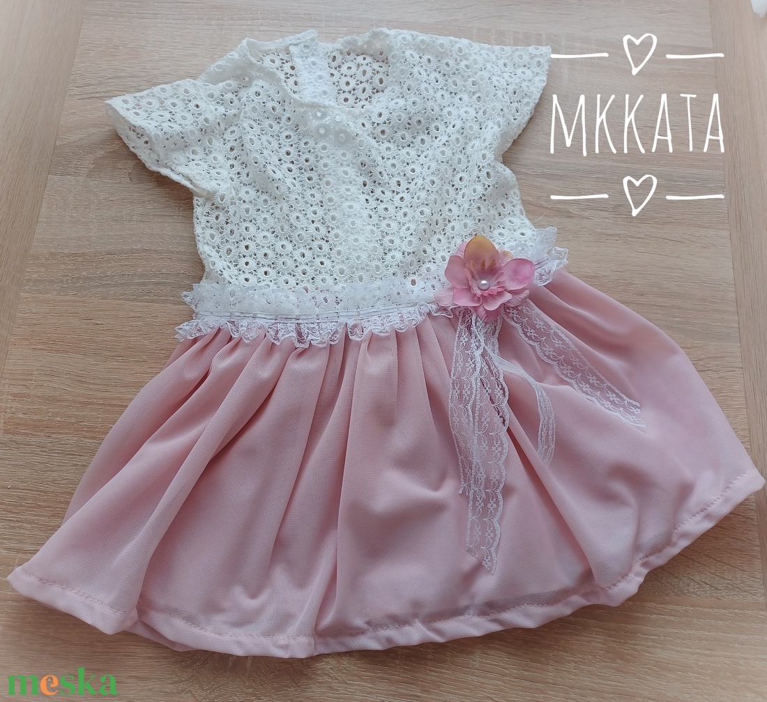 Alkalmi ,keresztelő kislány ruha 74-es méret  - ruha & divat - gyerekruha - Meska.hu