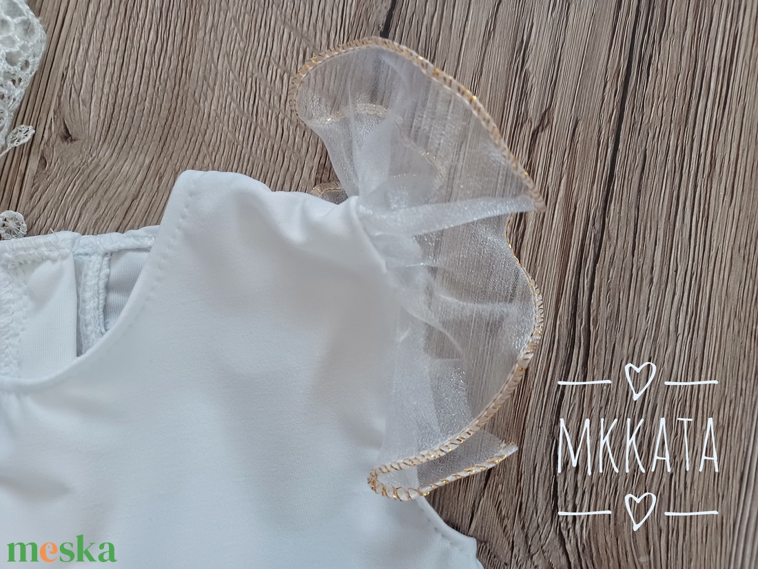 Ünnepi Elegancia: Kislány keresztelő ruha 74-es méret  - ruha & divat - gyerekruha - Meska.hu