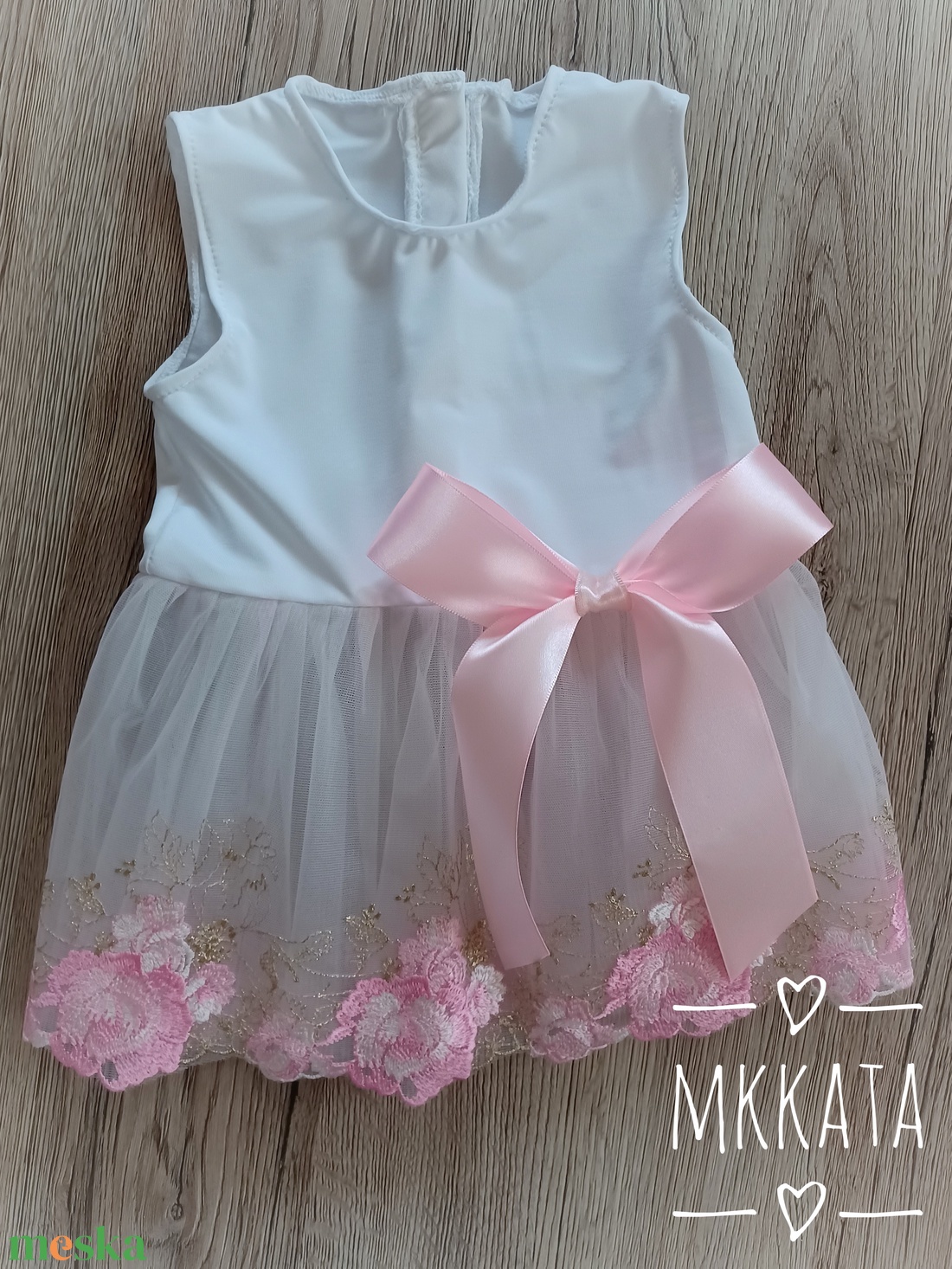  Ünnepi Elegancia: Kislány keresztelő ruha 62-es méret  - ruha & divat - gyerekruha - Meska.hu