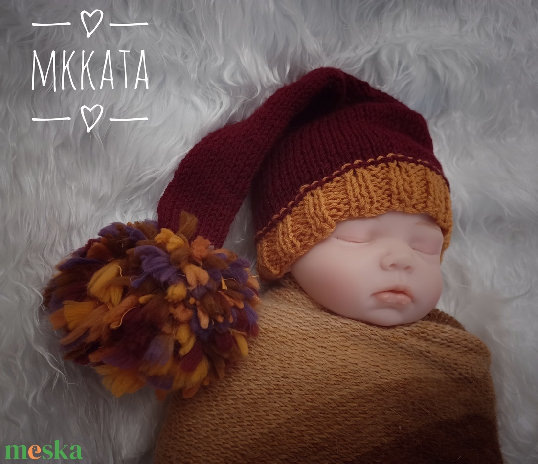 Kötött baba sapka újszülött fotózásra - ruha & divat - babaruha & gyerekruha - babasapka - Meska.hu Kötött baba sapka újszülött fotózásra - ruha & divat - babaruha & gyerekruha - babasapka - Meska.hu