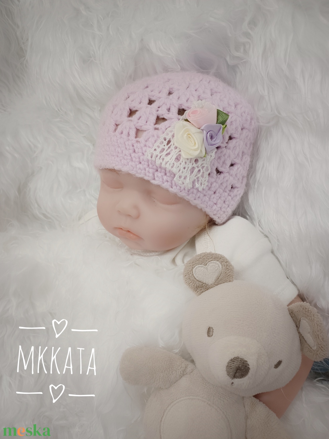 Horgolt baba sapka újszülött fotózásra - ruha & divat - babaruha & gyerekruha - babafotózási ruha és kellék - Meska.hu Horgolt baba sapka újszülött fotózásra - ruha & divat - babaruha & gyerekruha - babafotózási ruha és kellék - Meska.hu