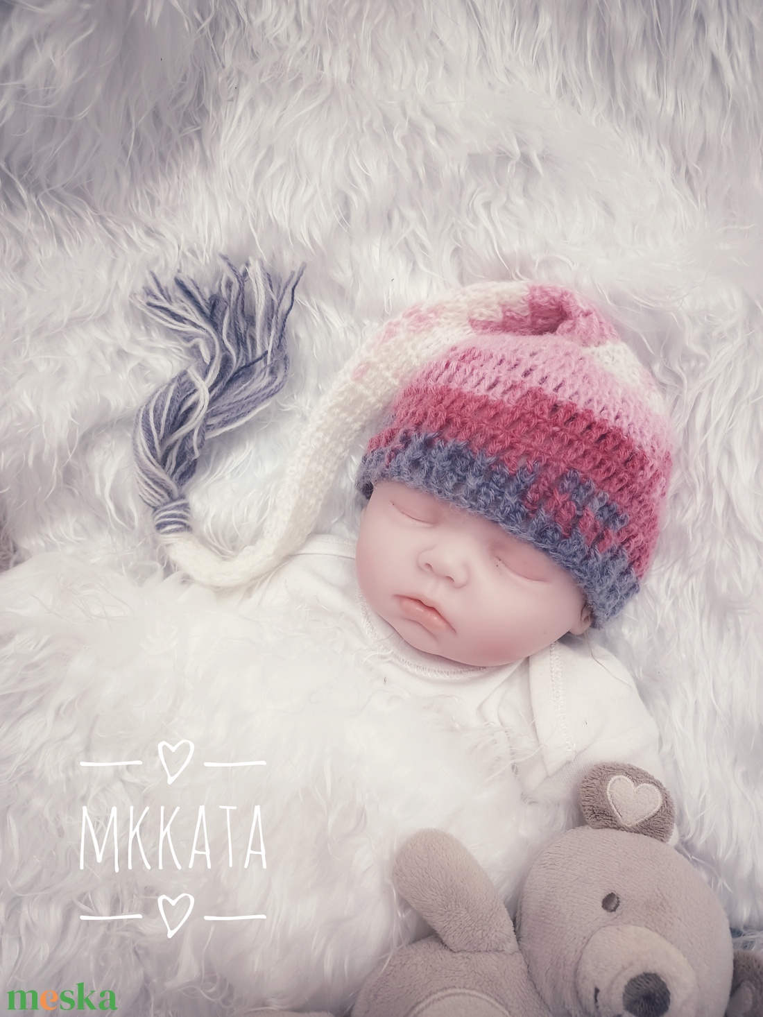 Horgolt baba sapka újszülött fotózásra - ruha & divat - babaruha & gyerekruha - babafotózási ruha és kellék - Meska.hu Horgolt baba sapka újszülött fotózásra - ruha & divat - babaruha & gyerekruha - babafotózási ruha és kellék - Meska.hu