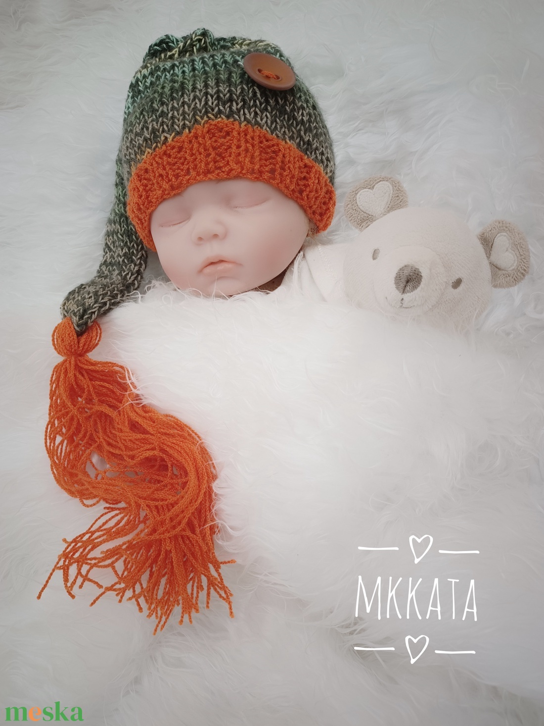 Kötött baba sapka újszülött fotózásra - ruha & divat - babaruha & gyerekruha - babasapka - Meska.hu Kötött baba sapka újszülött fotózásra - ruha & divat - babaruha & gyerekruha - babasapka - Meska.hu