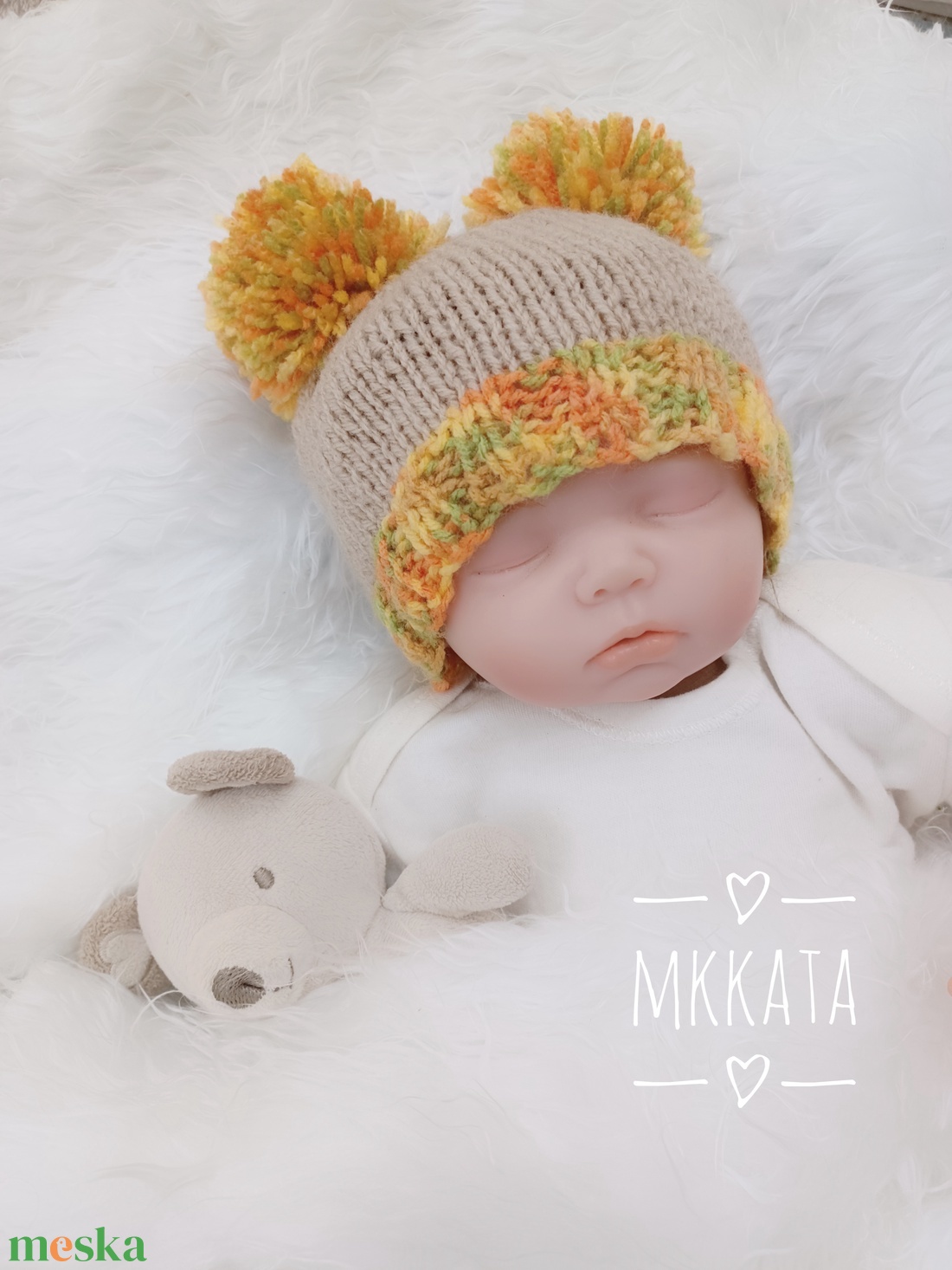 Kötött baba sapka újszülött fotózásra - ruha & divat - babaruha & gyerekruha - babafotózási ruha és kellék - Meska.hu Kötött baba sapka újszülött fotózásra - ruha & divat - babaruha & gyerekruha - babafotózási ruha és kellék - Meska.hu