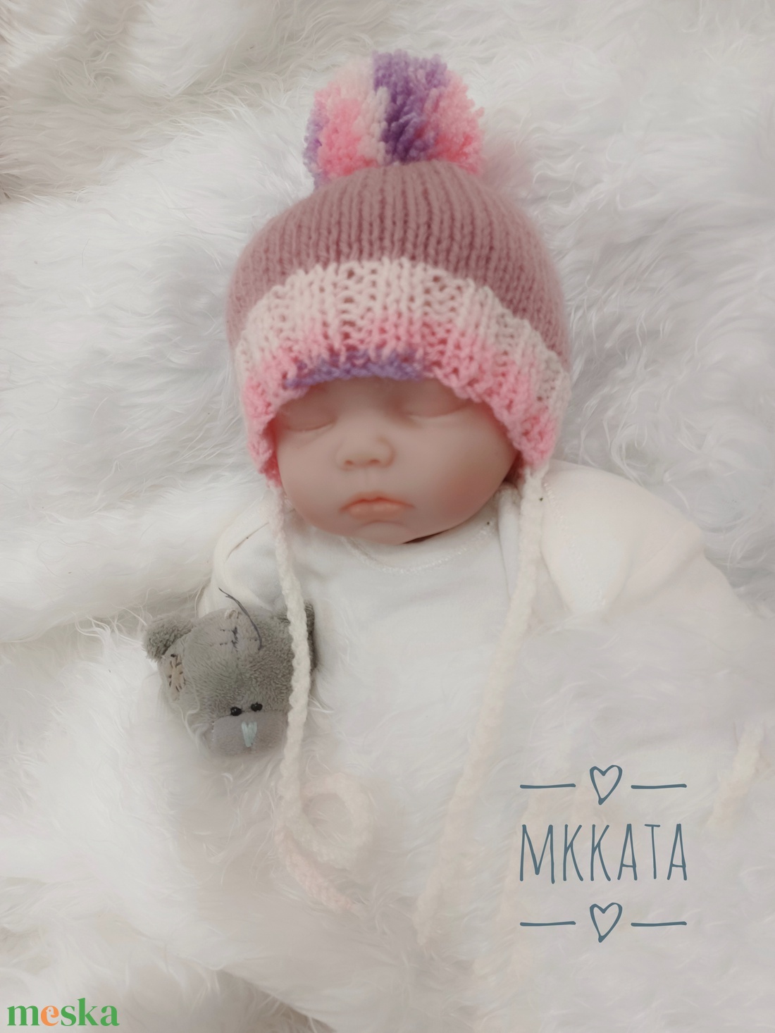 Kötött baba sapka újszülött fotózásra - ruha & divat - babaruha & gyerekruha - babafotózási ruha és kellék - Meska.hu Kötött baba sapka újszülött fotózásra - ruha & divat - babaruha & gyerekruha - babafotózási ruha és kellék - Meska.hu