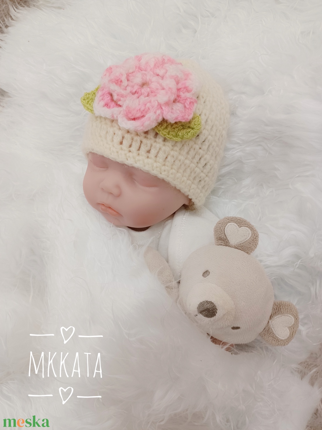 Horgolt baba sapka újszülött fotózásra - ruha & divat - babaruha & gyerekruha - babafotózási ruha és kellék - Meska.hu Horgolt baba sapka újszülött fotózásra - ruha & divat - babaruha & gyerekruha - babafotózási ruha és kellék - Meska.hu