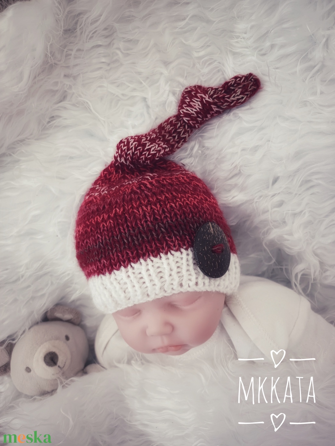 Kötött baba sapka újszülött fotózásra - ruha & divat - babaruha & gyerekruha - babasapka - Meska.hu Kötött baba sapka újszülött fotózásra - ruha & divat - babaruha & gyerekruha - babasapka - Meska.hu