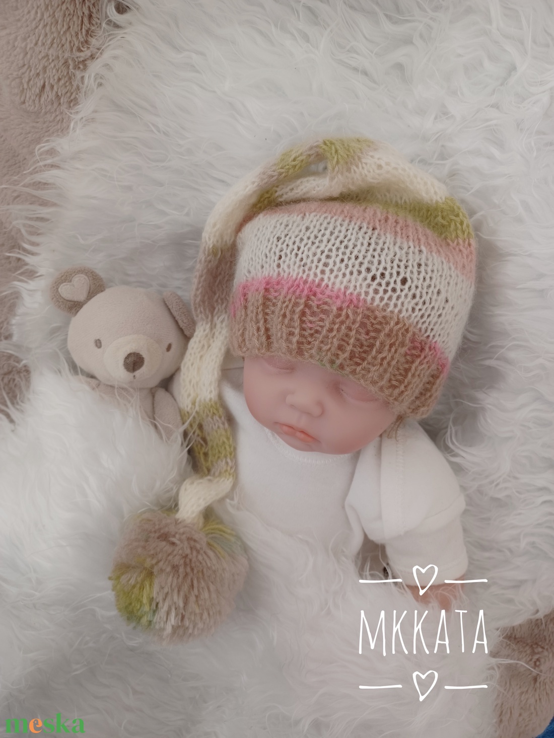 Kötött baba sapka újszülött fotózásra - ruha & divat - babaruha & gyerekruha - babasapka - Meska.hu Kötött baba sapka újszülött fotózásra - ruha & divat - babaruha & gyerekruha - babasapka - Meska.hu