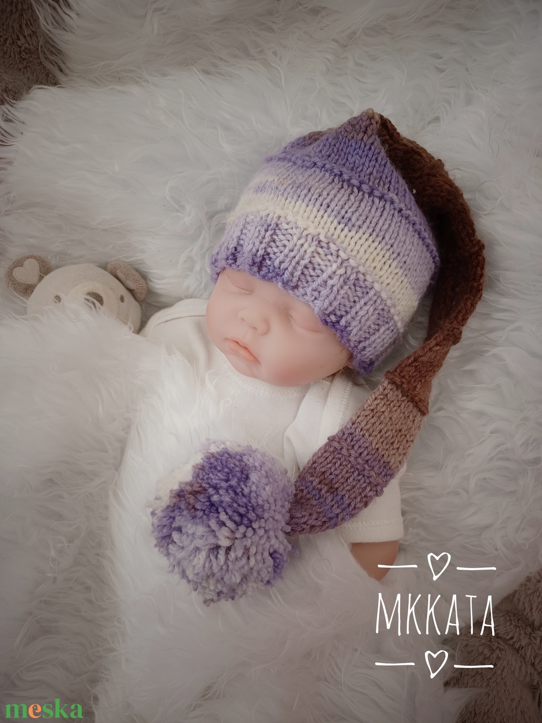 Kötött baba sapka újszülött fotózásra - ruha & divat - babaruha & gyerekruha - babasapka - Meska.hu Kötött baba sapka újszülött fotózásra - ruha & divat - babaruha & gyerekruha - babasapka - Meska.hu