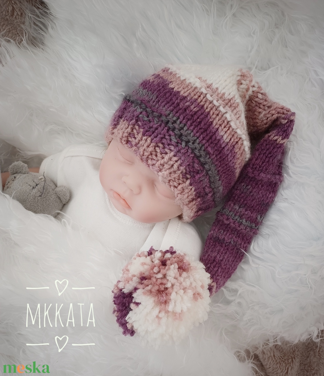 Kötött baba sapka újszülött fotózásra - ruha & divat - babaruha & gyerekruha - babasapka - Meska.hu Kötött baba sapka újszülött fotózásra - ruha & divat - babaruha & gyerekruha - babasapka - Meska.hu