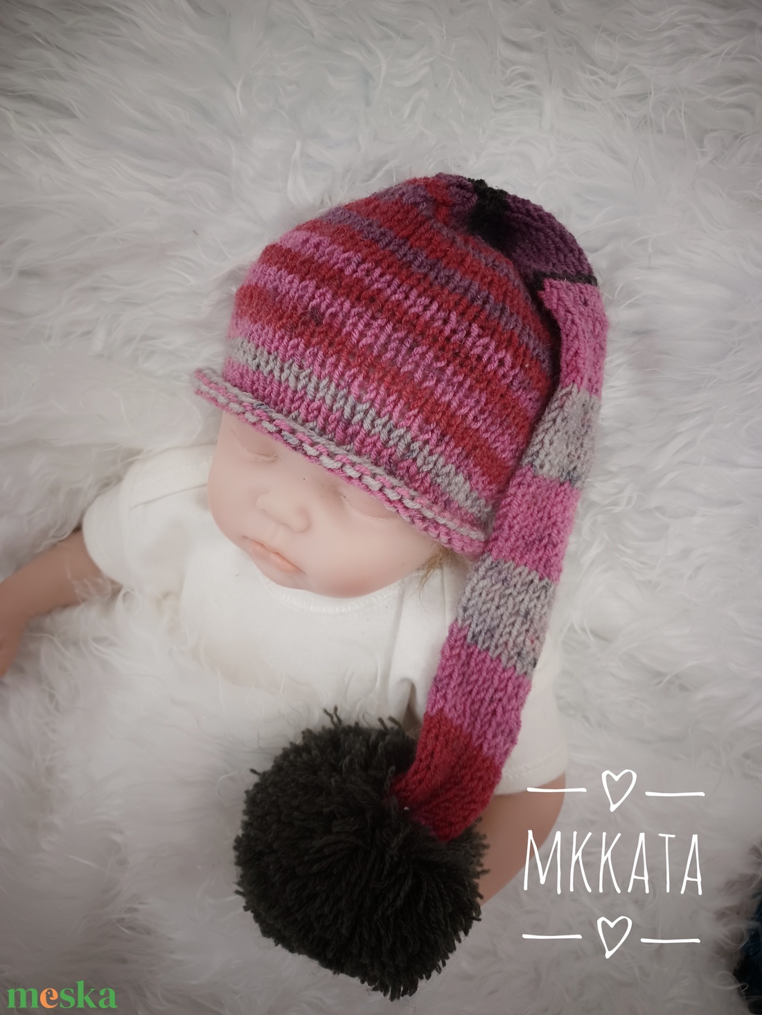 Kötött baba sapka újszülött fotózásra - ruha & divat - babaruha & gyerekruha - babasapka - Meska.hu Kötött baba sapka újszülött fotózásra - ruha & divat - babaruha & gyerekruha - babasapka - Meska.hu