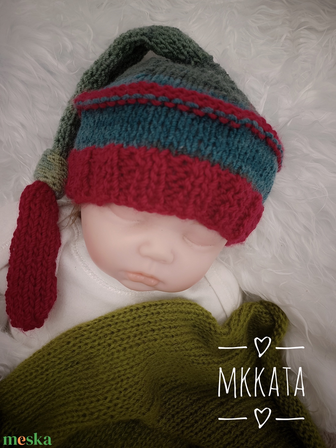 Kötött baba sapka újszülött fotózásra - ruha & divat - babaruha & gyerekruha - babasapka - Meska.hu Kötött baba sapka újszülött fotózásra - ruha & divat - babaruha & gyerekruha - babasapka - Meska.hu
