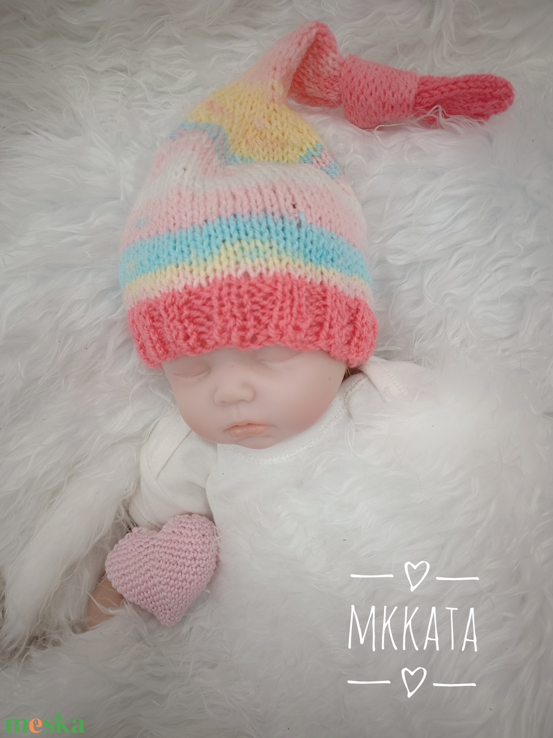 Kötött baba sapka újszülött fotózásra - ruha & divat - babaruha & gyerekruha - babasapka - Meska.hu Kötött baba sapka újszülött fotózásra - ruha & divat - babaruha & gyerekruha - babasapka - Meska.hu