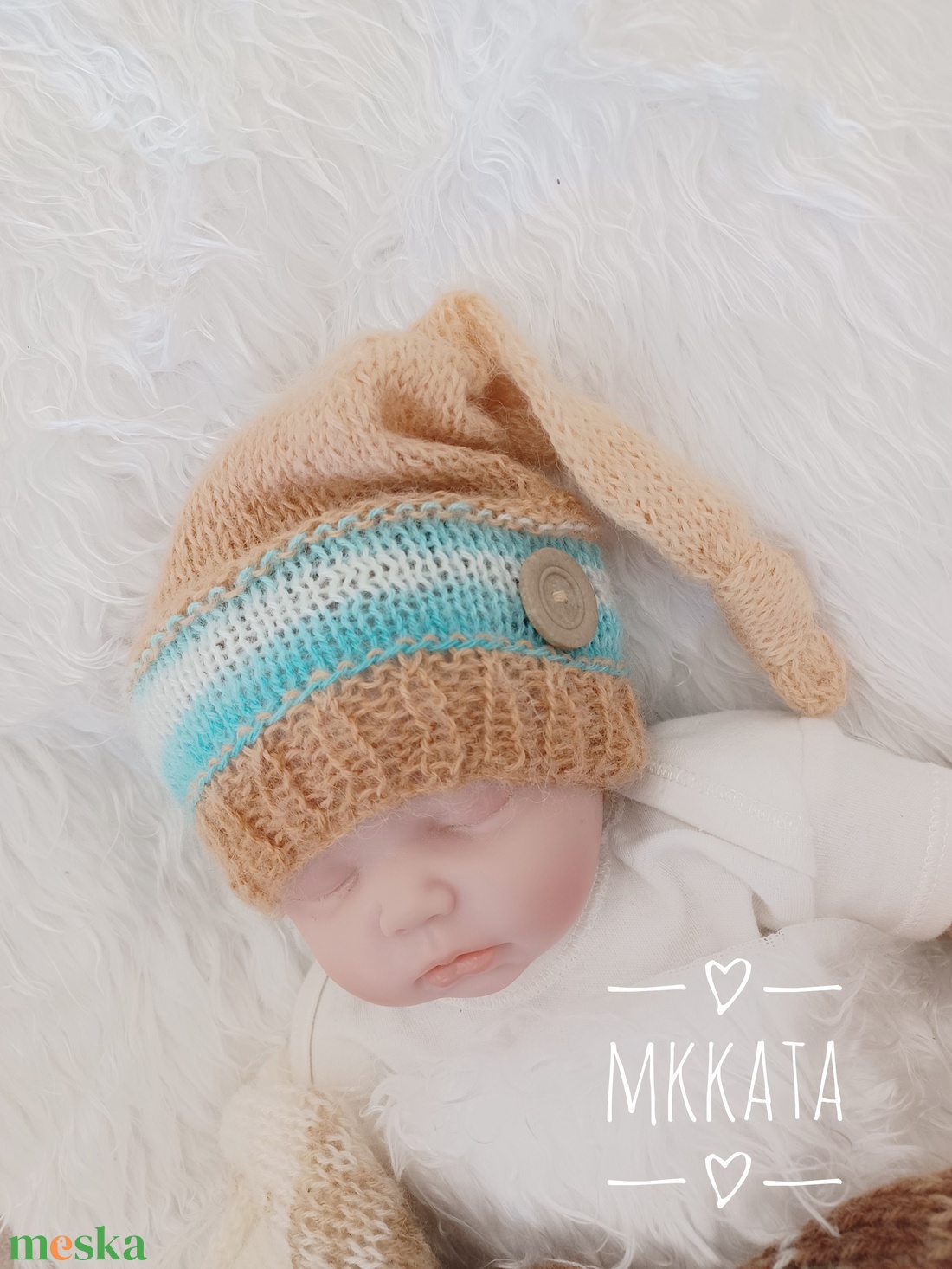 Kötött baba sapka 3-6 hónapos méret - ruha & divat - babaruha & gyerekruha - babasapka - Meska.hu Kötött baba sapka 3-6 hónapos méret - ruha & divat - babaruha & gyerekruha - babasapka - Meska.hu
