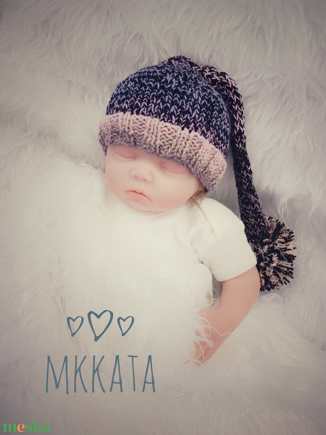 Kötött baba sapka újszülött fotózásra - ruha & divat - babaruha & gyerekruha - babasapka - Meska.hu Kötött baba sapka újszülött fotózásra - ruha & divat - babaruha & gyerekruha - babasapka - Meska.hu