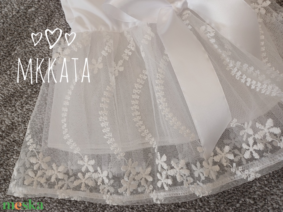 Keresztelő ruha  68-as méret  - ruha & divat - gyerekruha - Meska.hu
