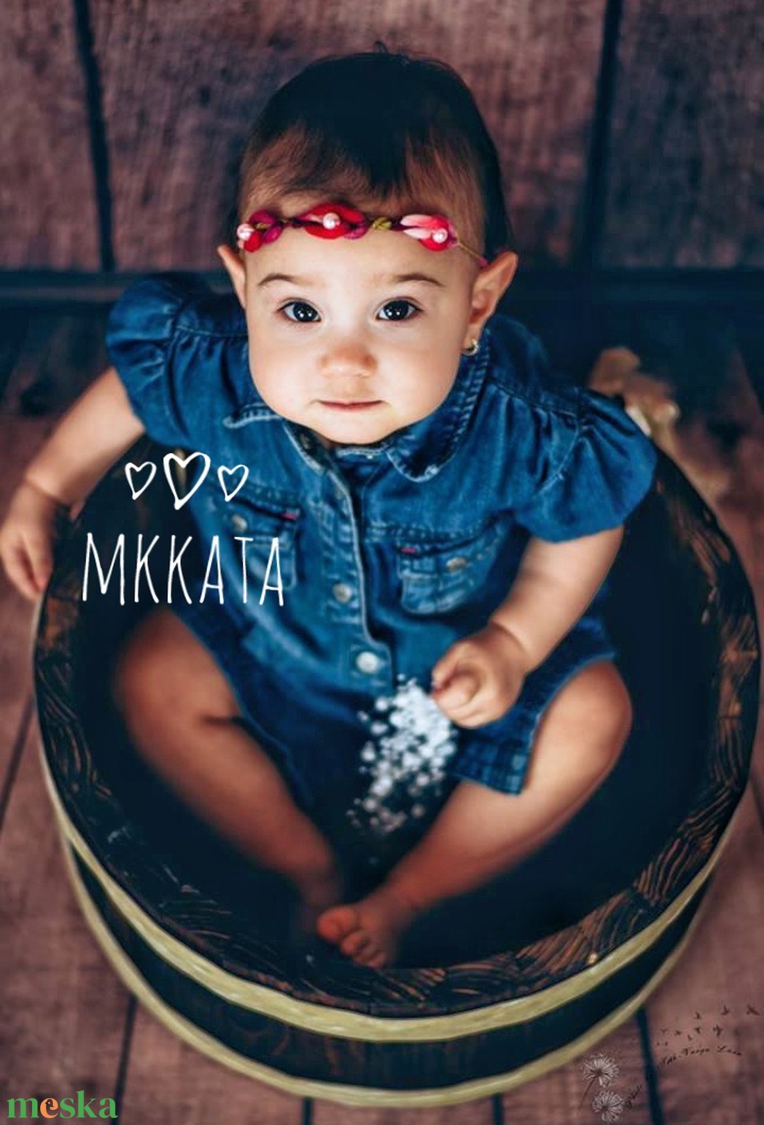 Újszülött / baba fejpánt   - ruha & divat - babaruha & gyerekruha - babafotózási ruha és kellék - Meska.hu