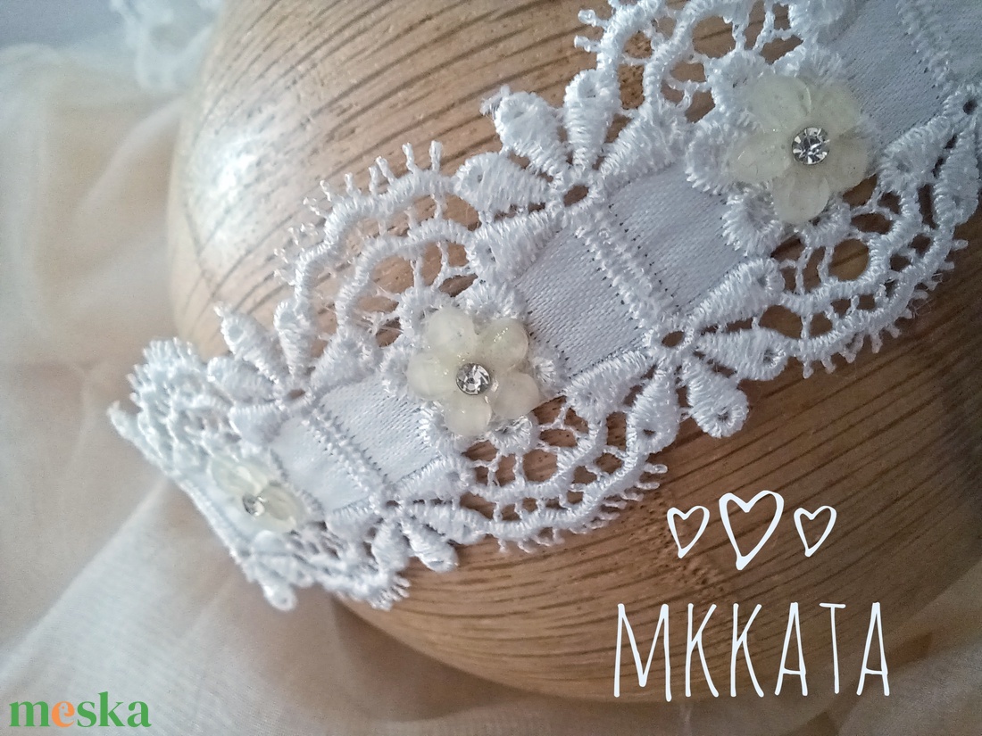 Újszülött / baba fejpánt több méretben  - ruha & divat - babaruha & gyerekruha - babafotózási ruha és kellék - Meska.hu
