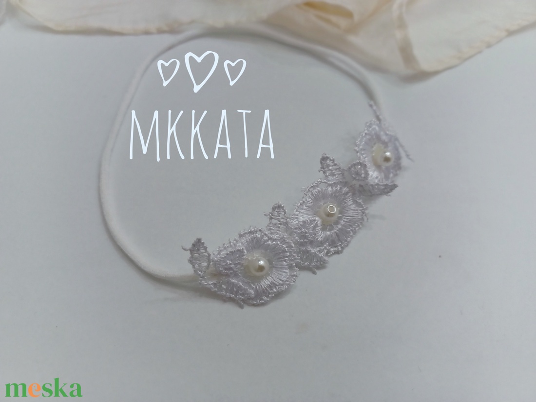 Újszülött / baba fejpánt több méretben  - ruha & divat - babaruha & gyerekruha - babafotózási ruha és kellék - Meska.hu