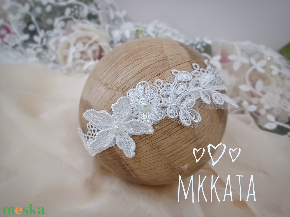 Újszülött / baba fejpánt több méretben  - ruha & divat - babaruha & gyerekruha - babafotózási ruha és kellék - Meska.hu